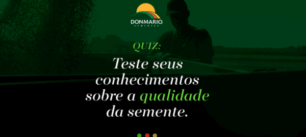 Destaque - Quiz - Teste seus conhecimentos sobre a qualidade da semente! Quiz Qualidade Semente